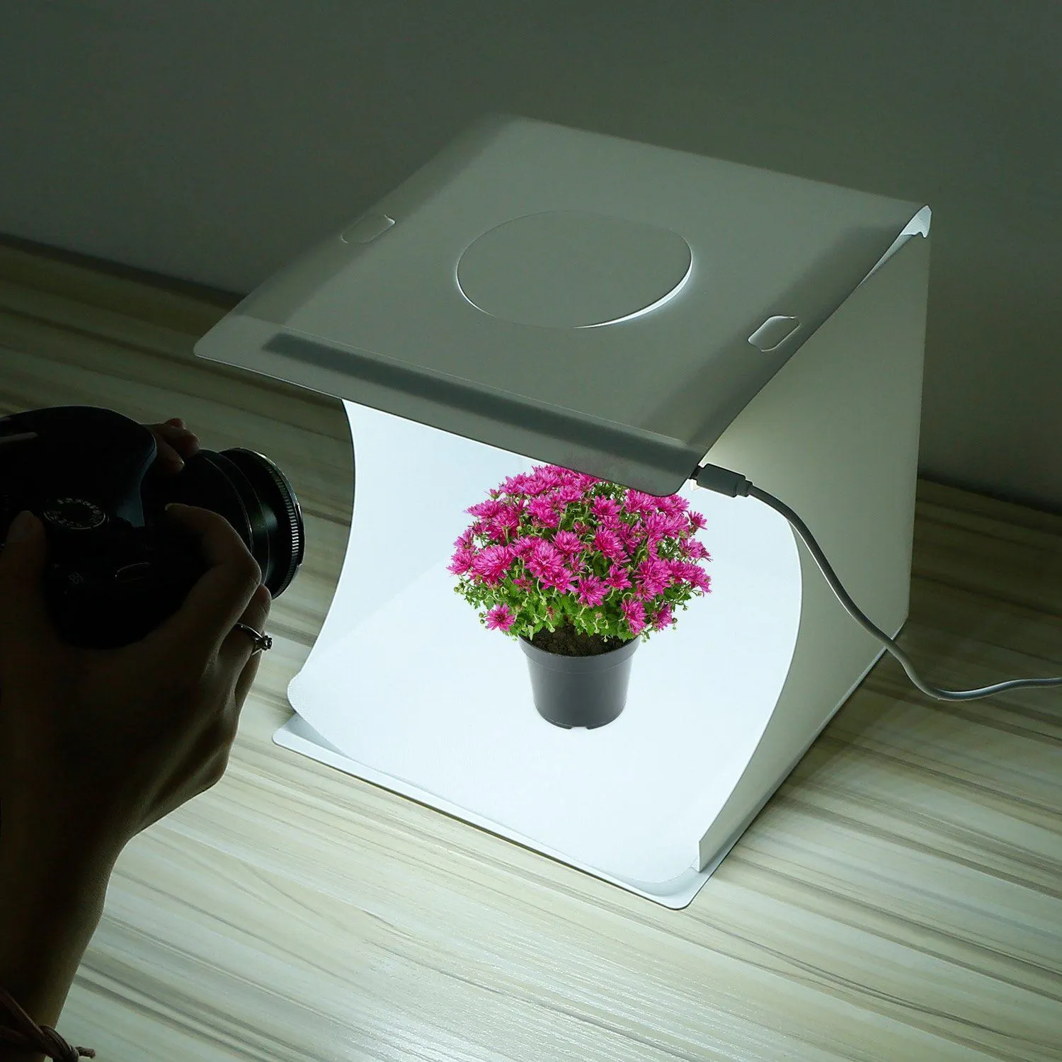 Mini Photo Studio Box Photography with 6 Color Backdrops