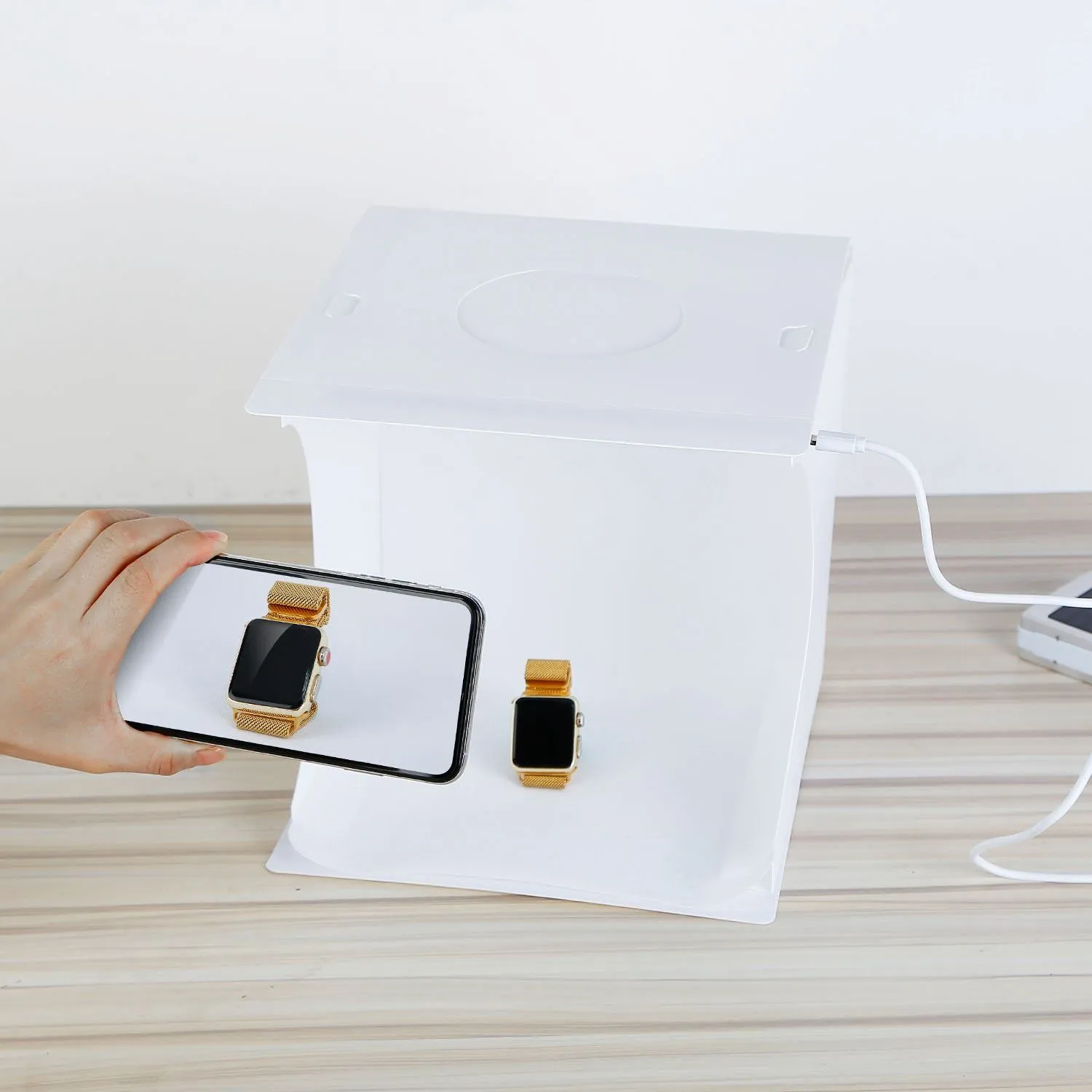 Mini Photo Studio Box Photography with 6 Color Backdrops