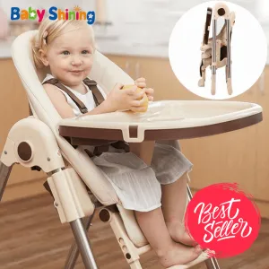 Multi function Foldable Portable Baby High Chair with Wheels