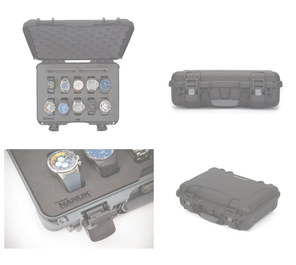 Nanuk 910 Case with Foam Insert for 10 Watches (Black)