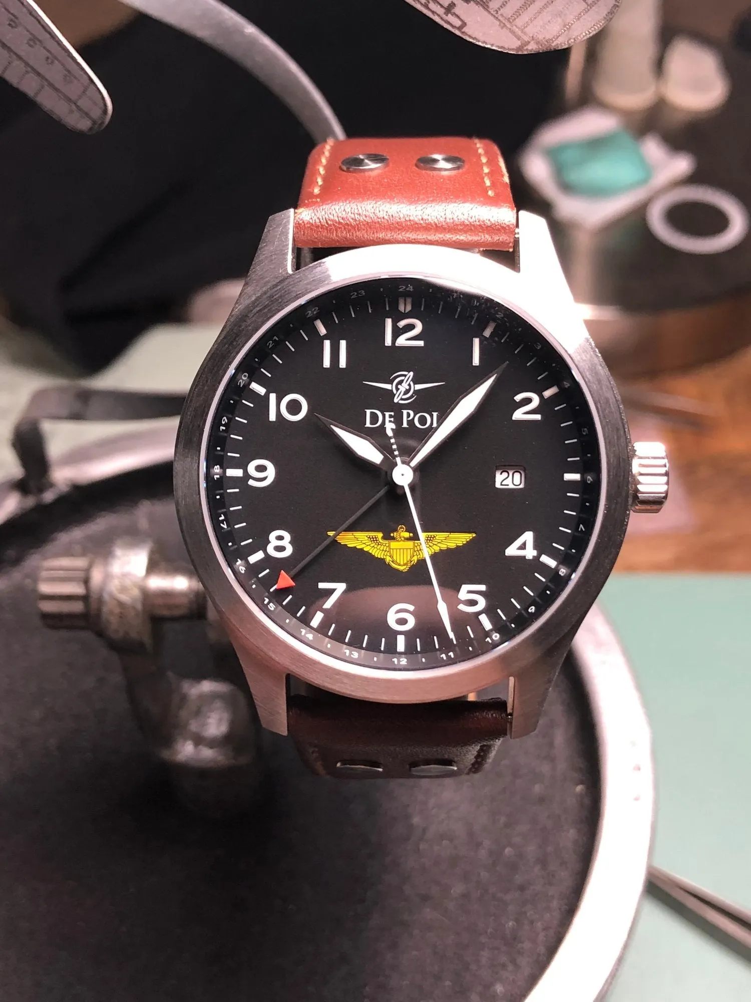Navy Pilot Stainless GMT