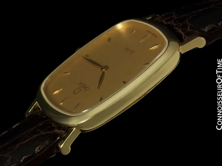 Omega De Ville Mens Ultra Thin Dress Watch in Gorgeous Condition - 18K Gold