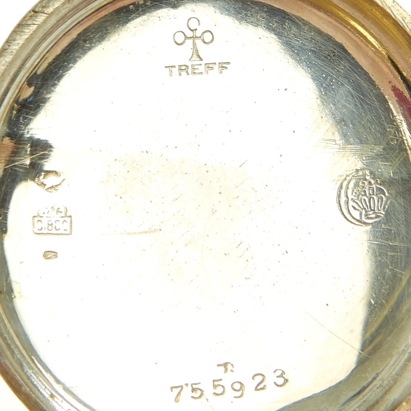 Original German WWII SS Officer Candidate School Bad Tölz Cased Pocket Watch by ZentRa - Fully Functional