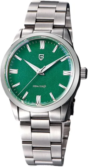 Pagani Design Watches for Men, 38mm Dial, Stainless Steel, 100m Waterproof, Quartz, VH31 Movement