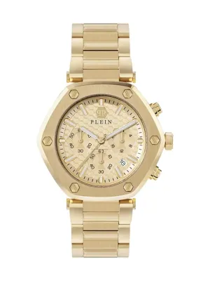 Philipp Plein Men 42 mm Size Gold Dial Analog Watch - PWZBA0523
