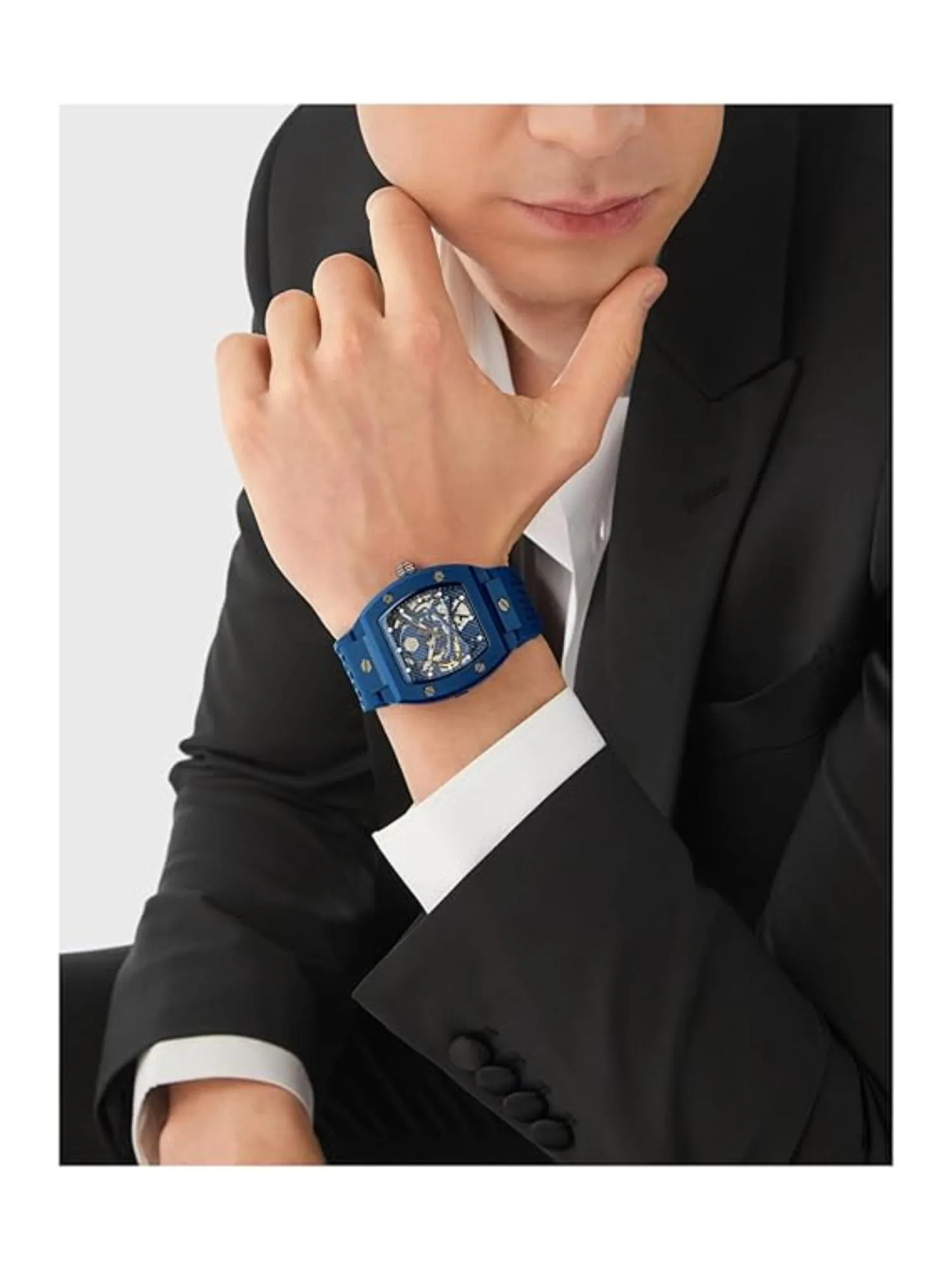 Philipp Plein Men 44 mm Size Blue Dial Analog Watch - PWVBA0323