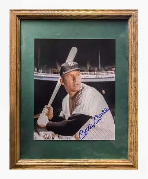 "MICKEY MANTLE" Vintage Autographed C.1960s Color Photograph - $3K APR w/ CoA!