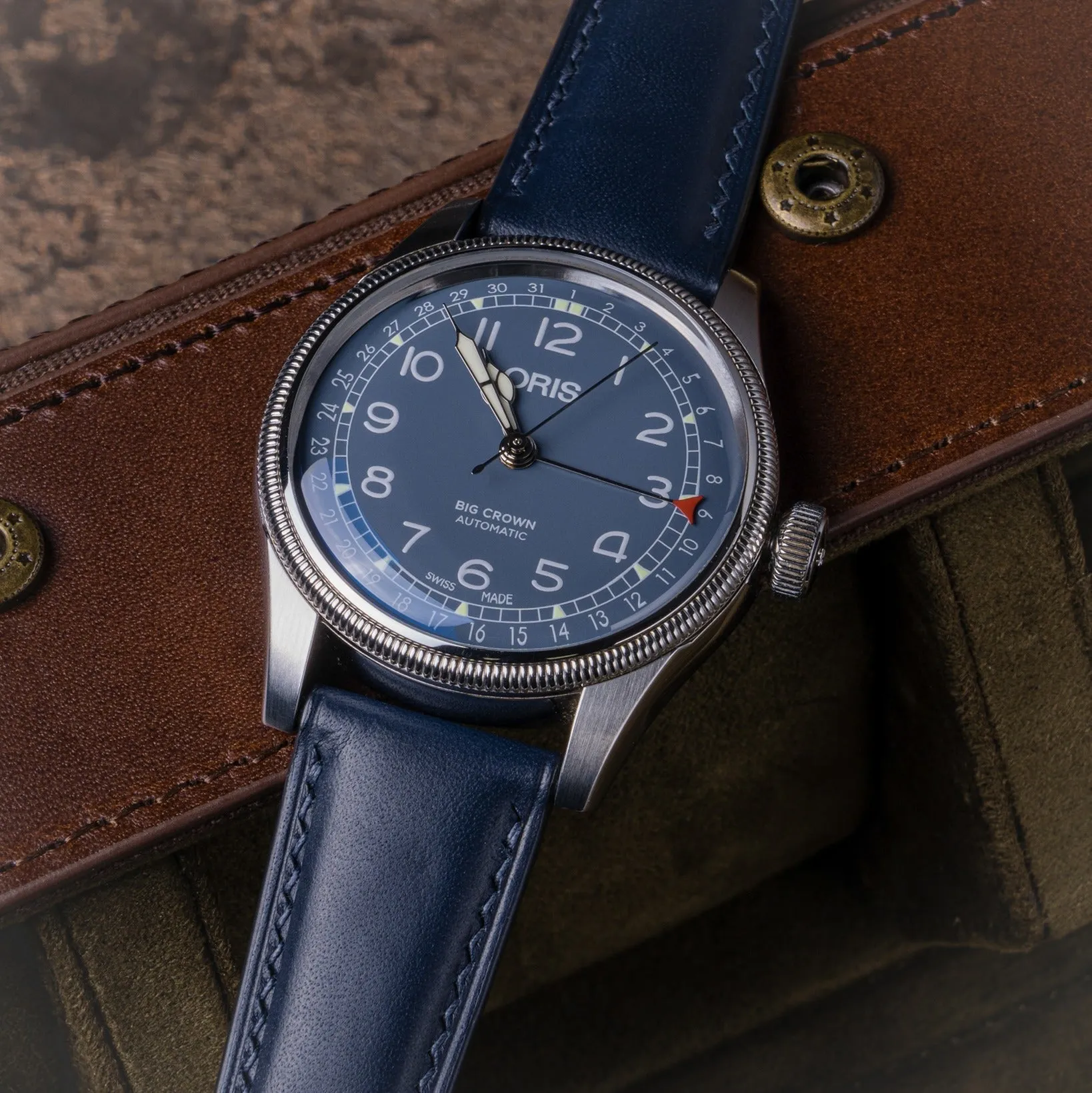 "Plateau" Watch Strap in Dakota // Indigo Blue