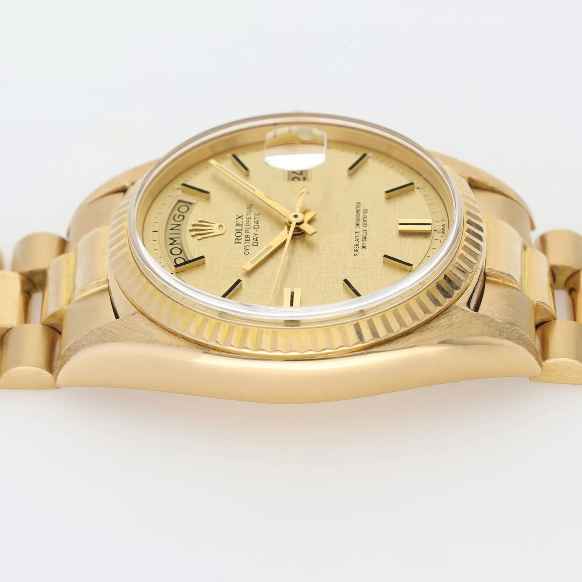 Rolex Day-Date 1803 Yellow Gold Linen Dial