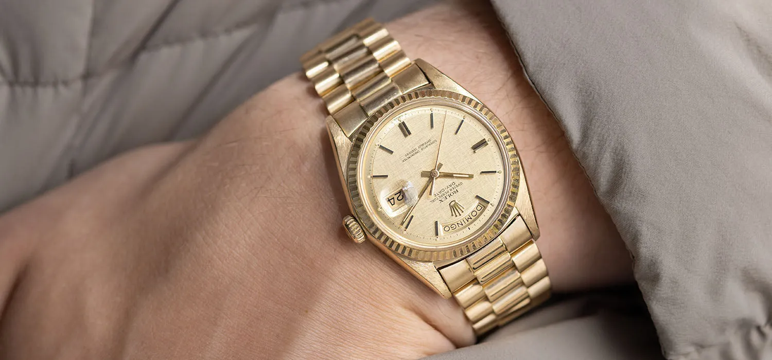 Rolex Day-Date 1803 Yellow Gold Linen Dial