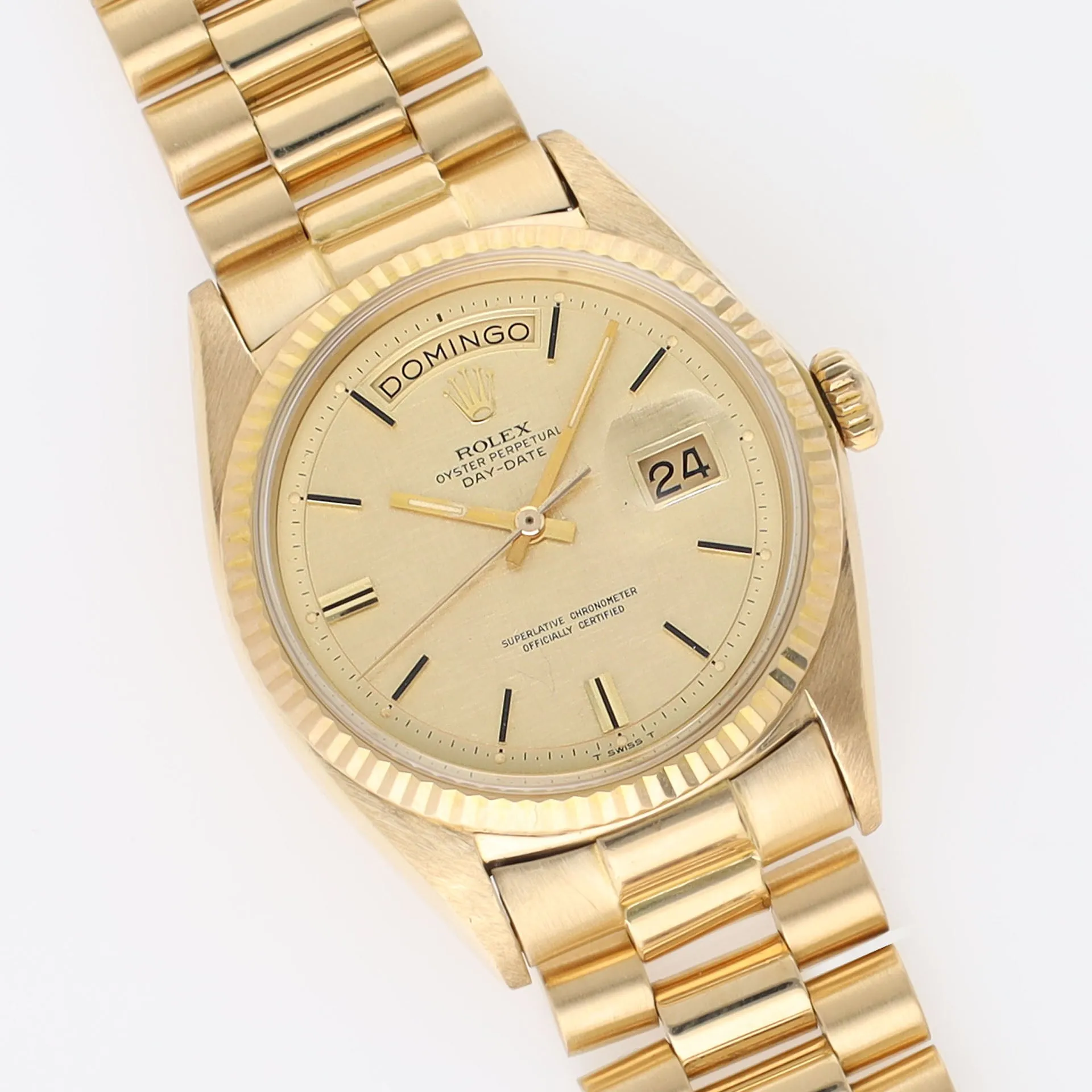 Rolex Day-Date 1803 Yellow Gold Linen Dial
