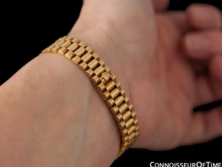 Rolex Ladies "Crown Collection" President with Papers, Ref. 69238 - 18K Gold & Factory Diamonds