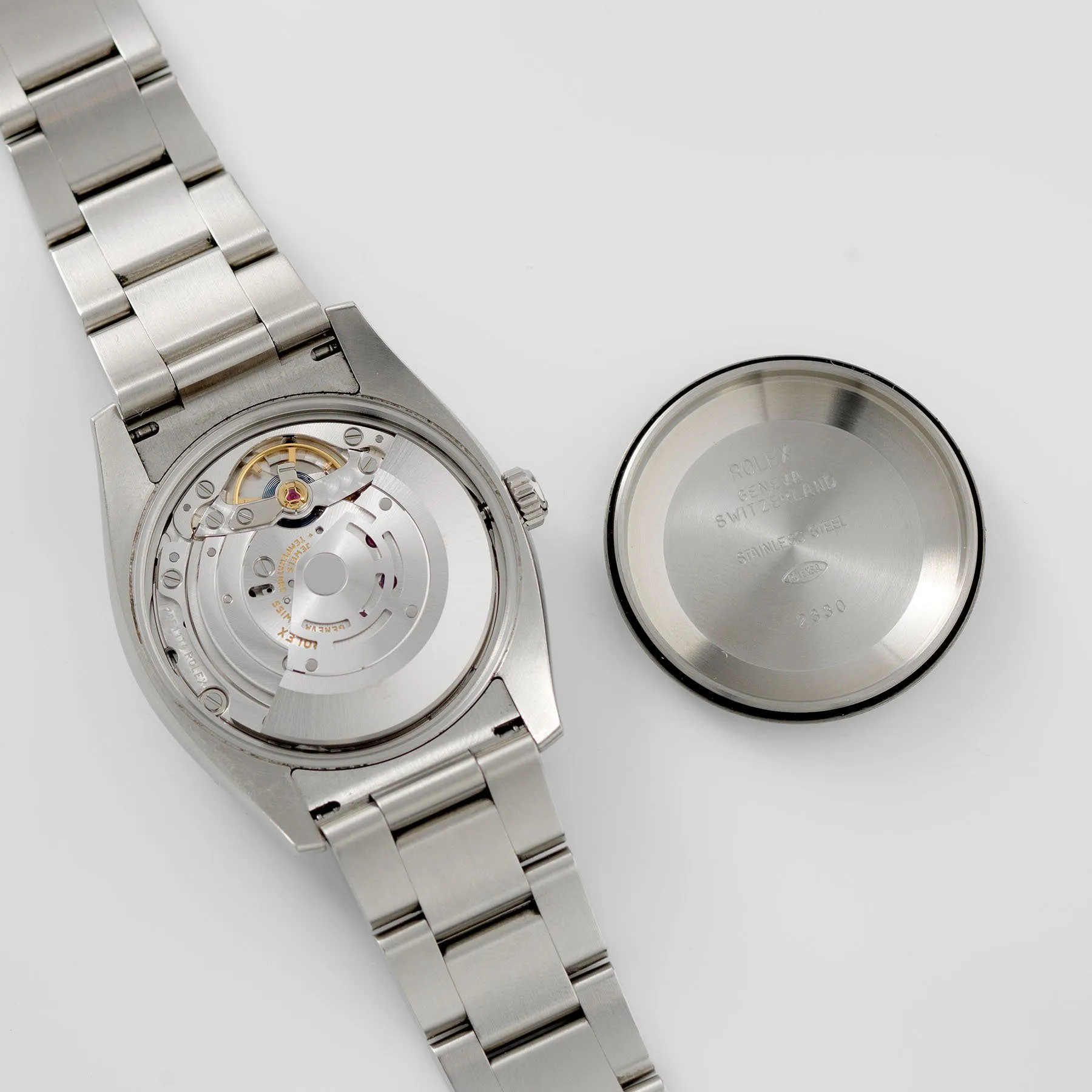 Rolex Oyster Perpetual Silver 369 Dial 114200 with Papers