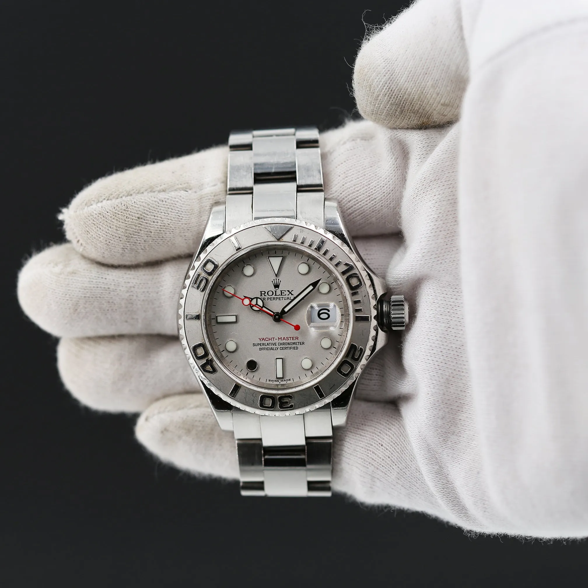 Rolex Yacht-Master 40mm 16622 Silver Dial Automatic Men's Watch