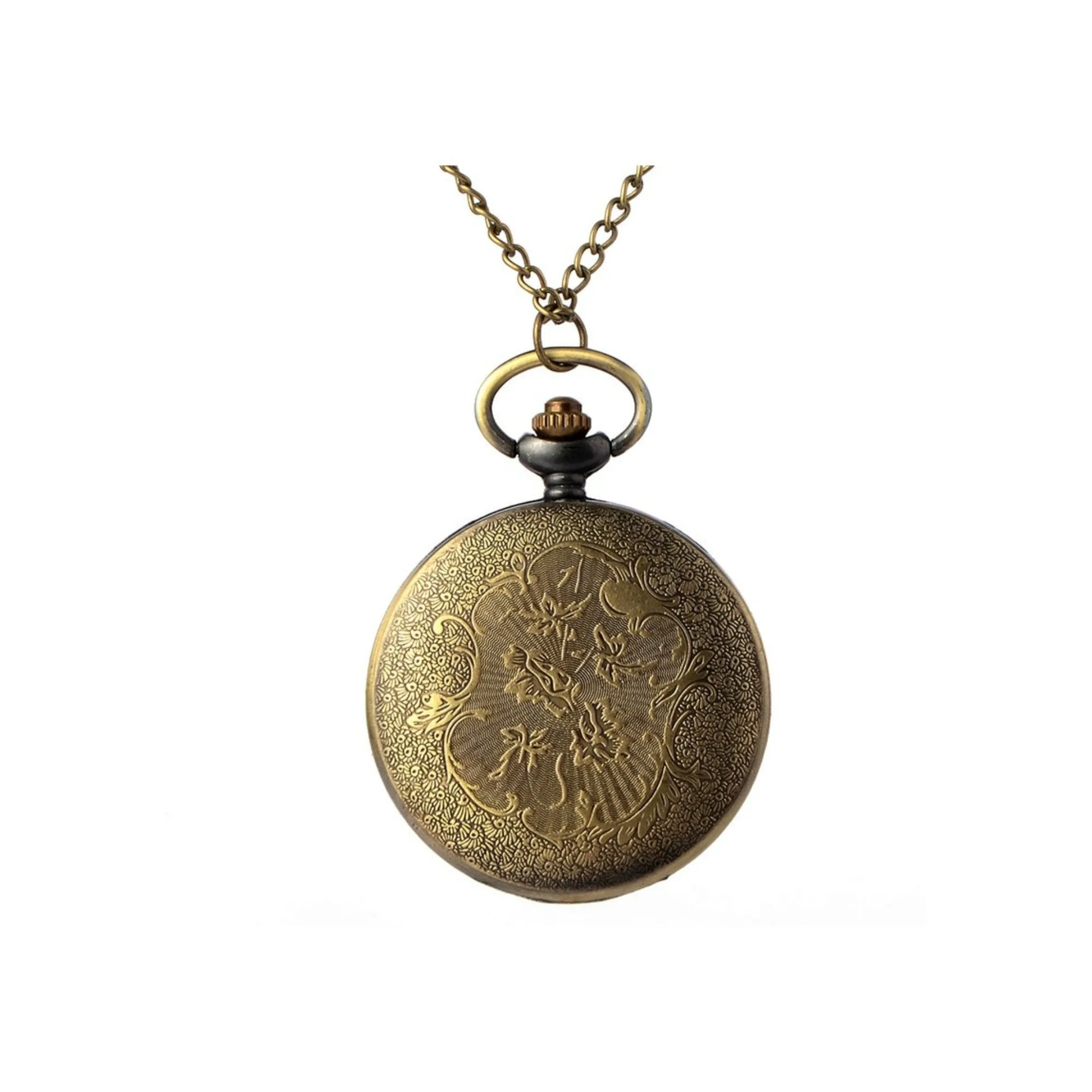 Roman Numerals Quartz Pocket Watch