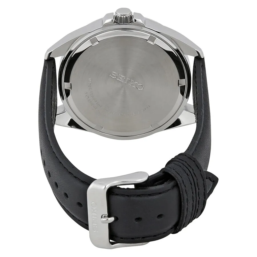 Seiko Neo Classic White Dial BlackLeather Men's Watch SUR213