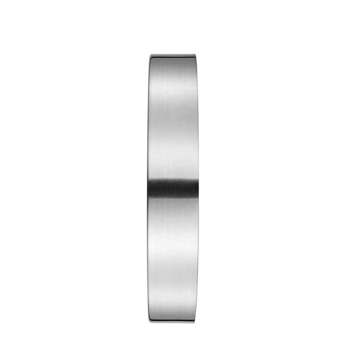 Silver Coloured Wall clock, 25 cm