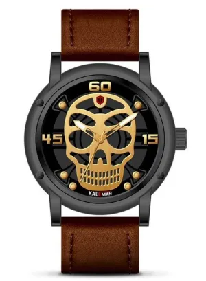 Skeleton Watch Brown