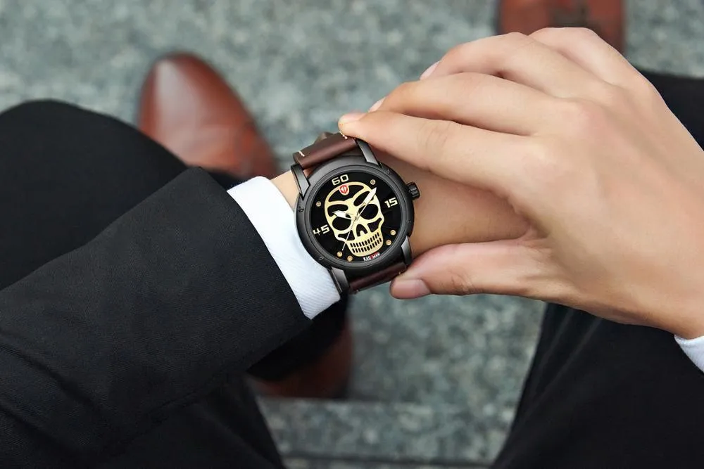 Skeleton Watch Brown