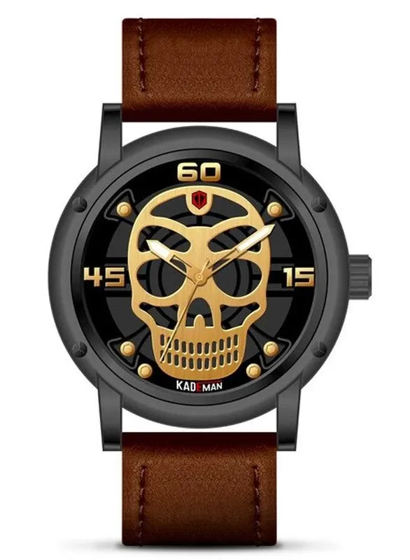 Skeleton Watch Brown