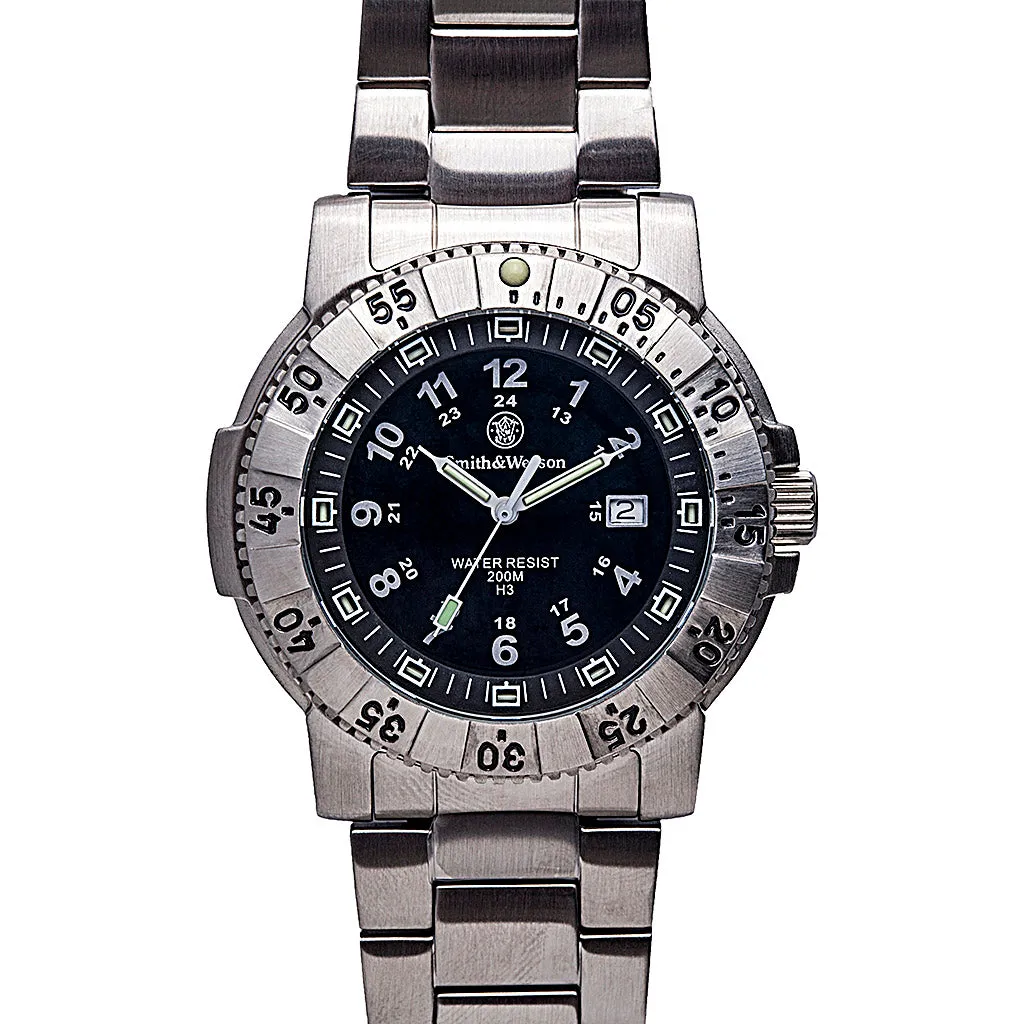 Smith & Wesson Aviator Stainless Steel Tritium Watch