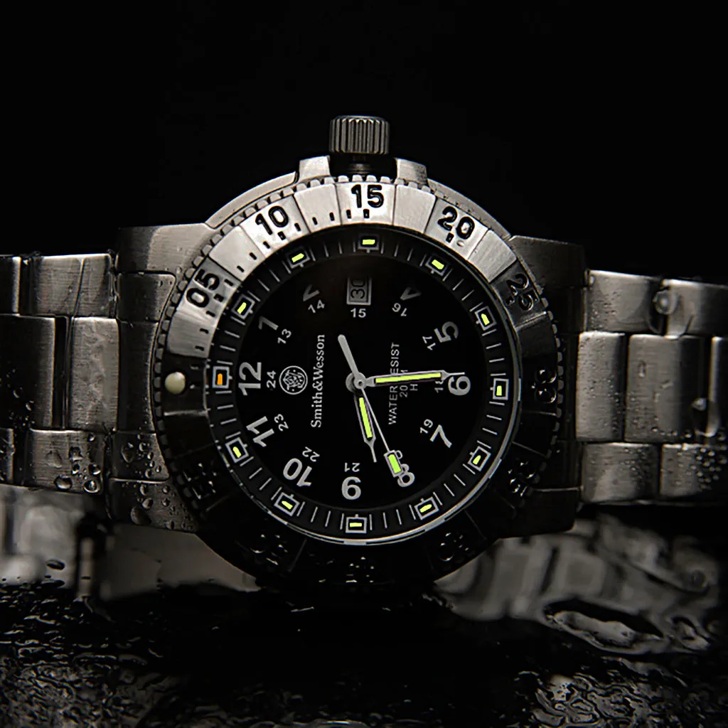 Smith & Wesson Aviator Stainless Steel Tritium Watch