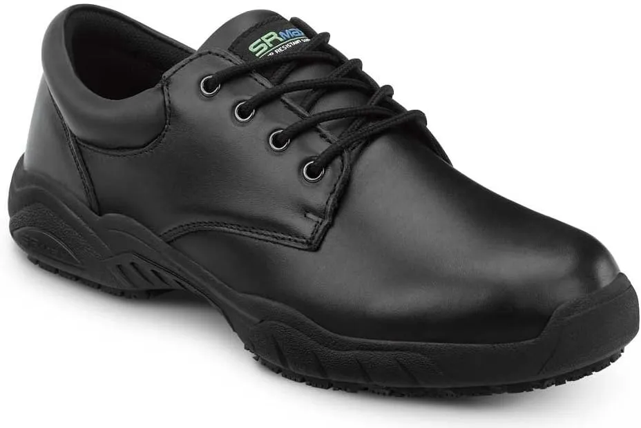 SR Max Providence, Men's, Black, Oxford Style Slip Resistant Soft Toe Work Shoe