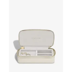 Stackers Medium Travel Jewellery Box Oatmeal Linen