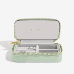 Stackers Medium Travel Jewellery Box Sage Green