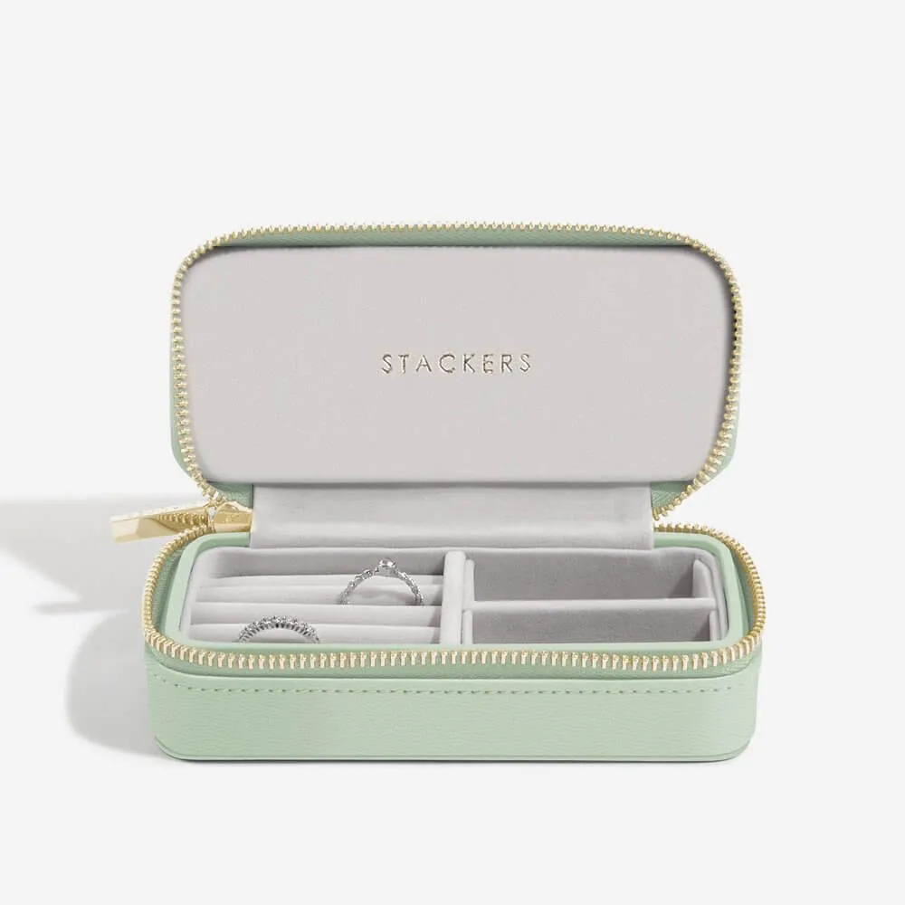 Stackers Medium Travel Jewellery Box Sage Green