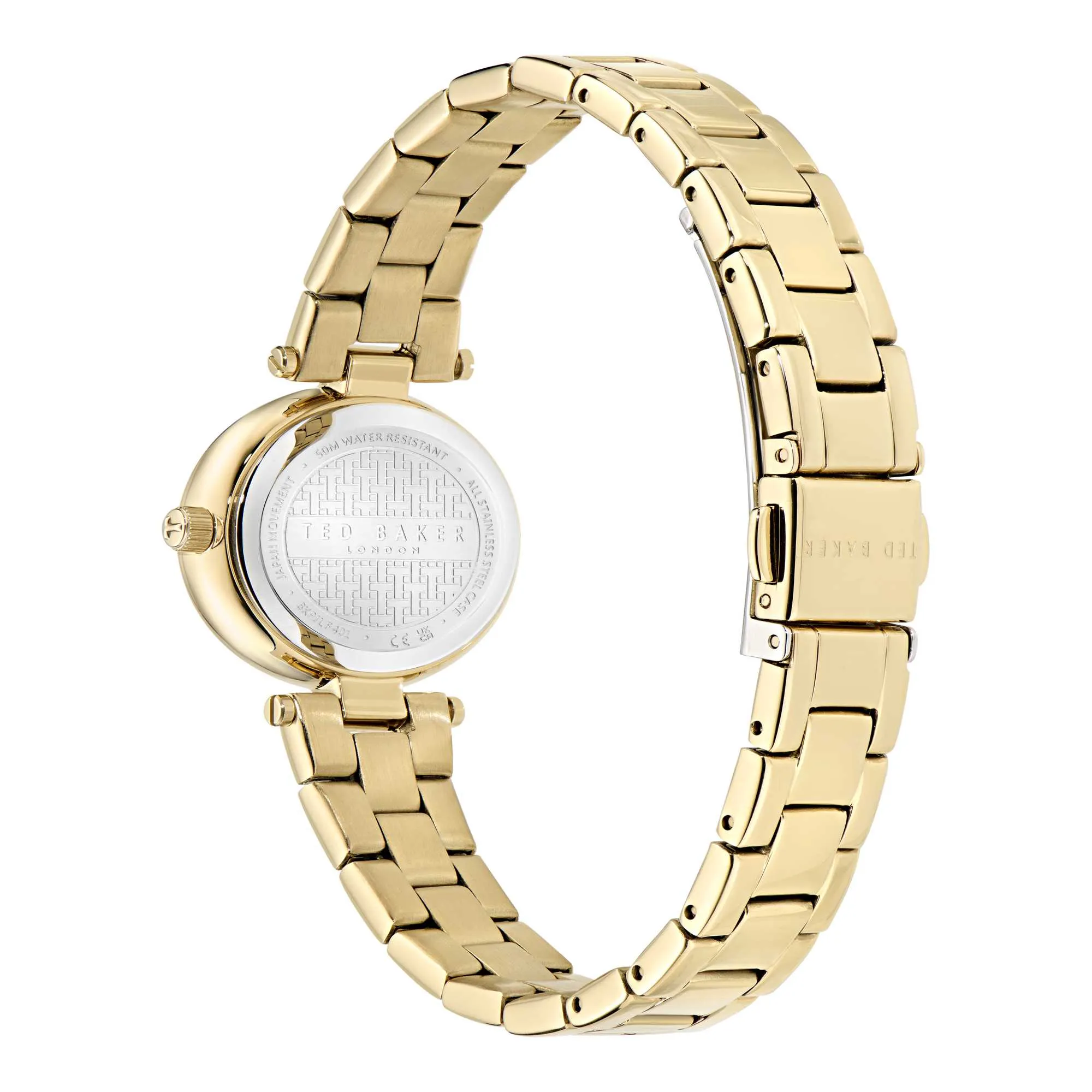 Ted Baker Ladies Iconic Gold-Tone Steel Watch BKPJLF401