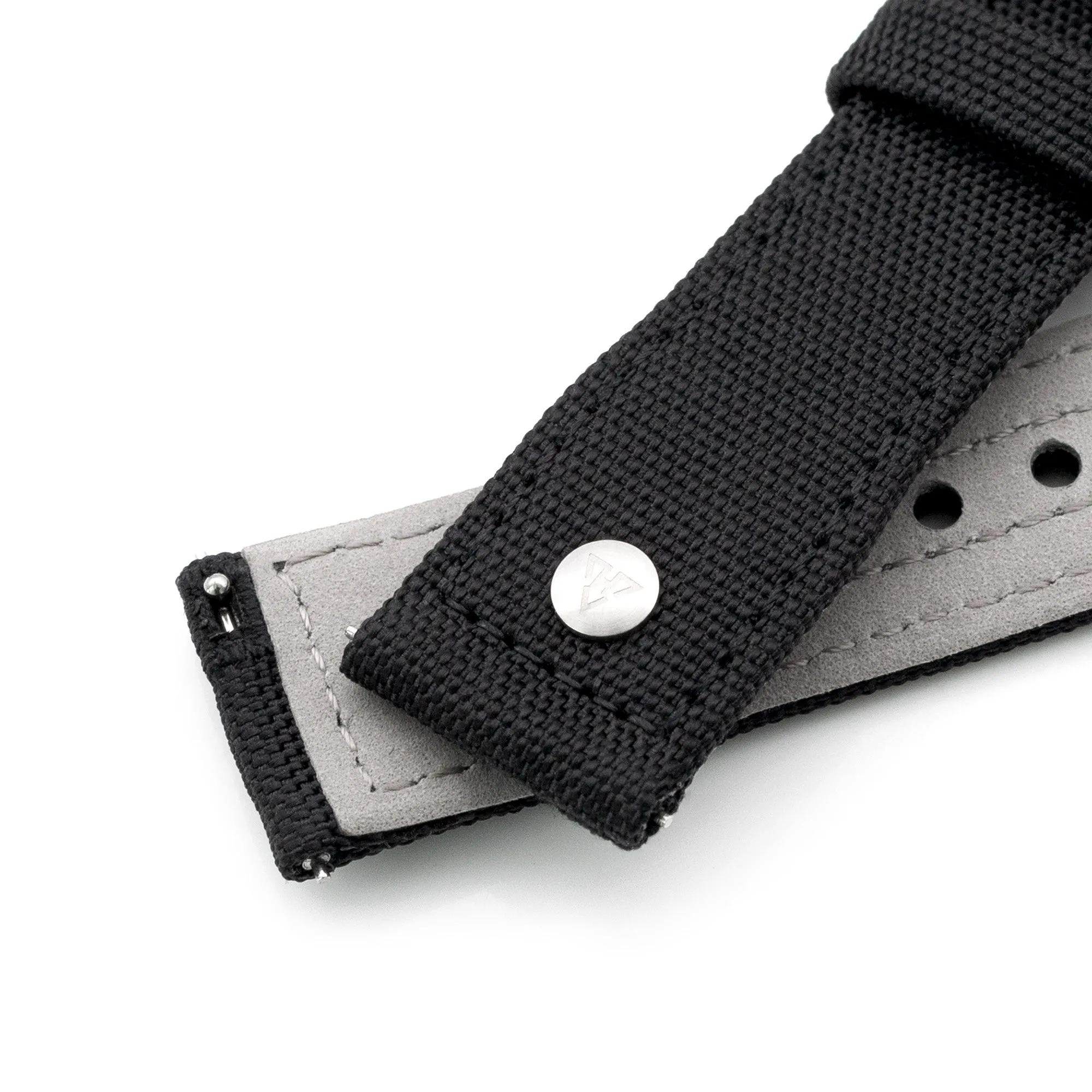The AAF Black Strap by HAVESTON Straps, 20mm or 22mm