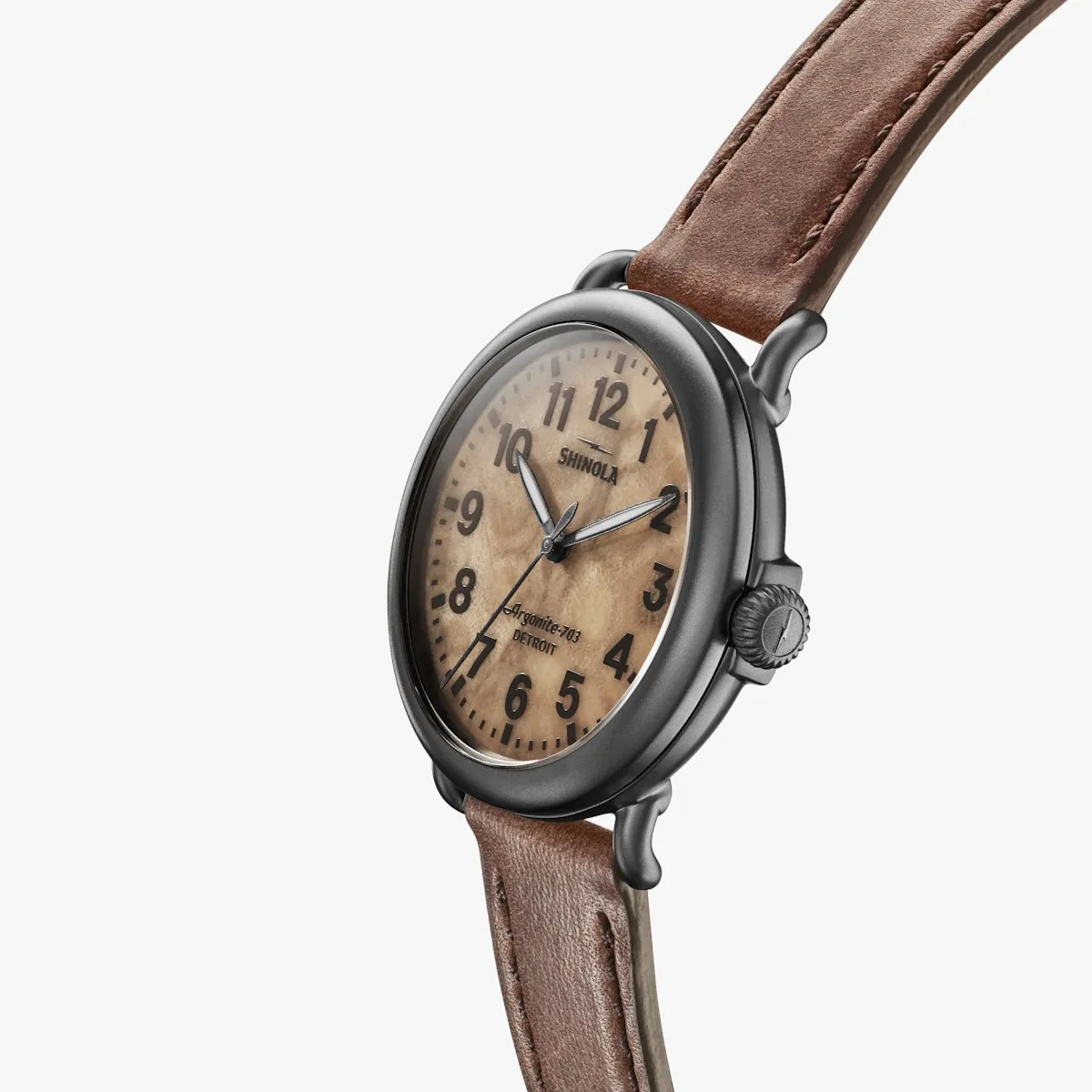 The Runwell Watch - 41mm Petosky / British Tan Leather Strap