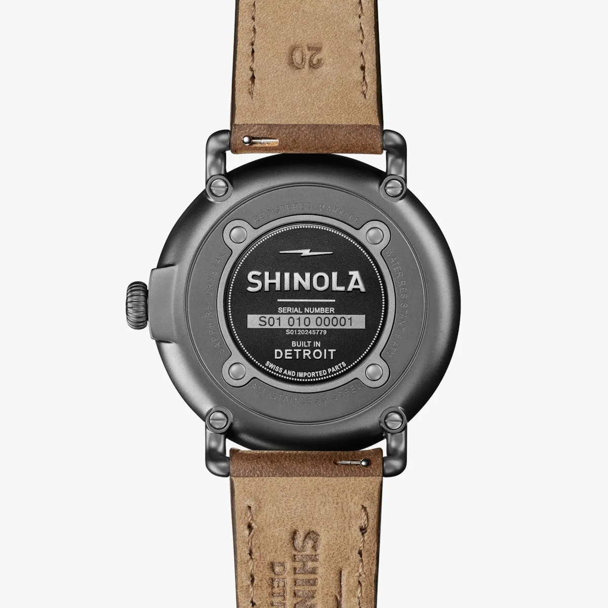 The Runwell Watch - 41mm Petosky / British Tan Leather Strap
