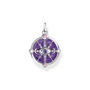 THOMAS SABO Silver Cosmic Eye Pendant with Colourful Stones
