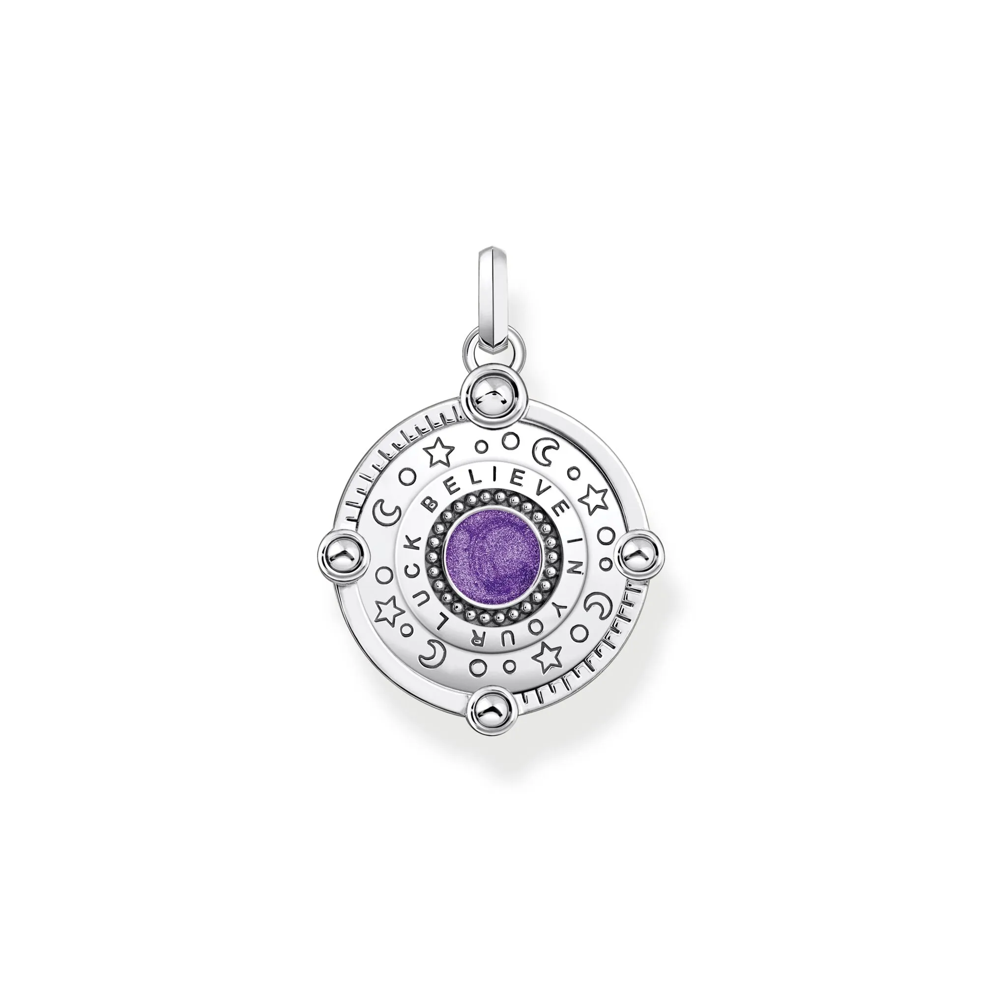 THOMAS SABO Silver Cosmic Eye Pendant with Colourful Stones