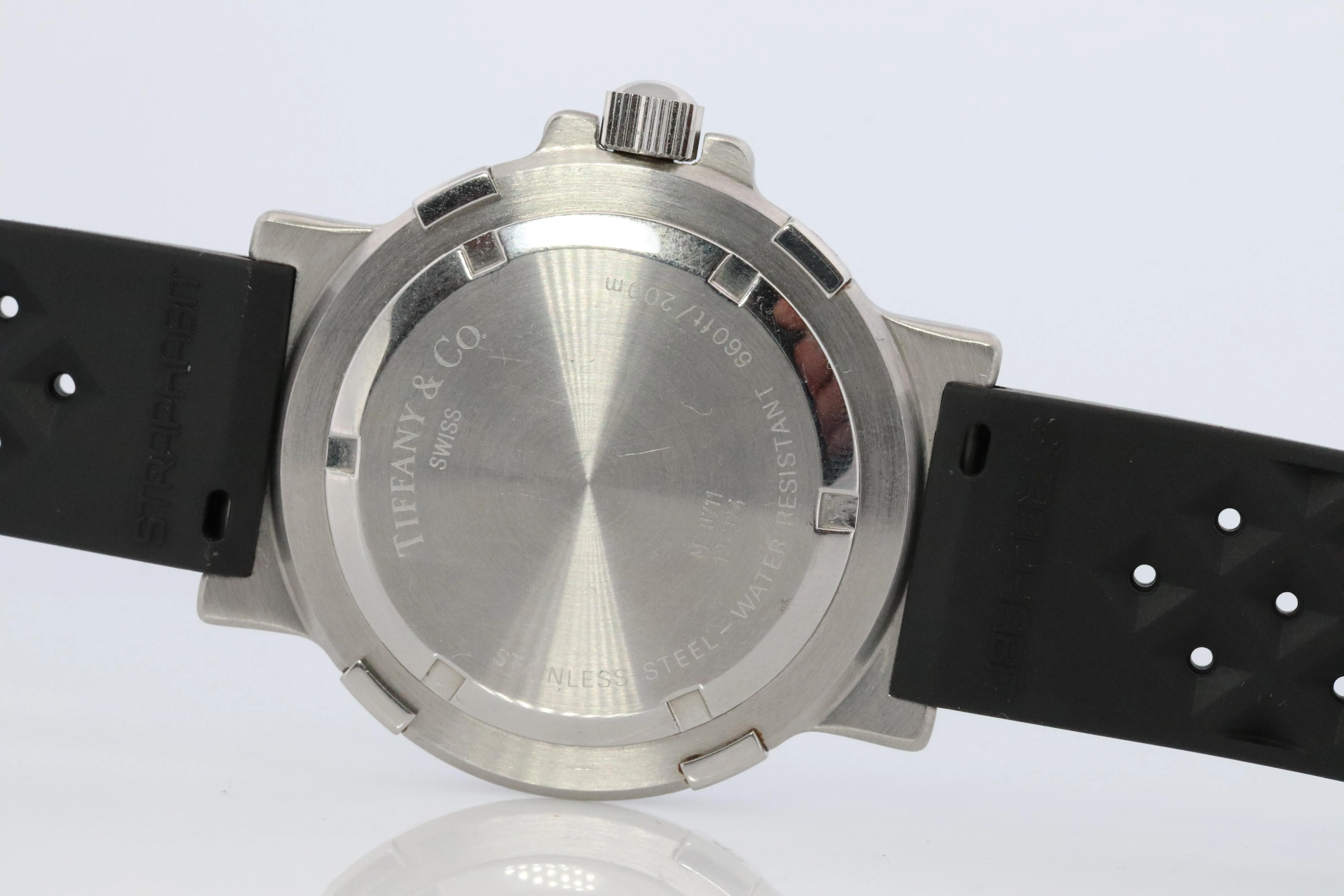 Tiffany and Co Diver Watch. SS Tiffany Co Mens M0711 40mm Watch