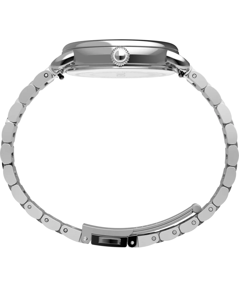 Timex® Standard 34mm Stainless Steel Bracelet Watch