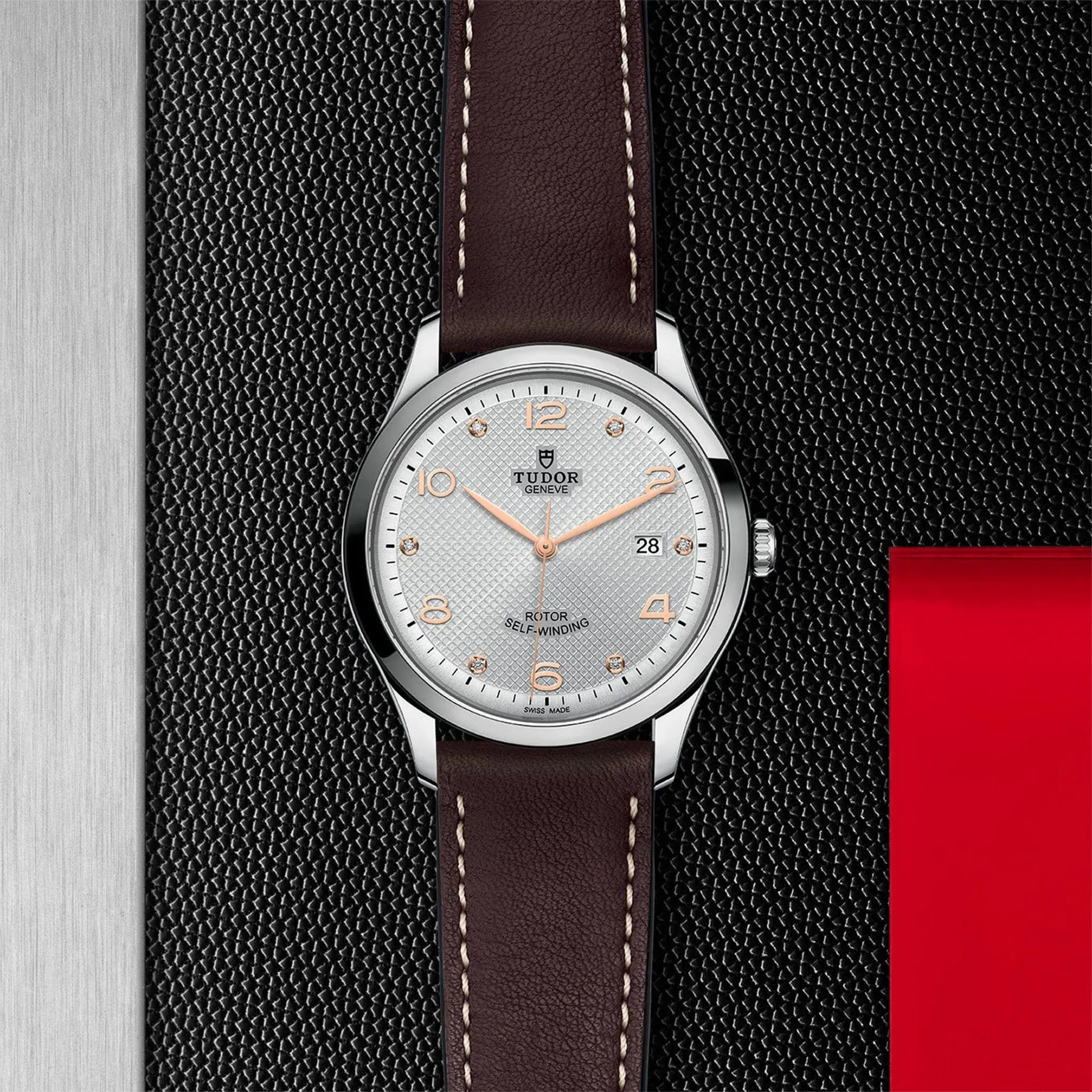 TUDOR 1926 41mm Steel and Leather Automatic Watch - M91650-0007
