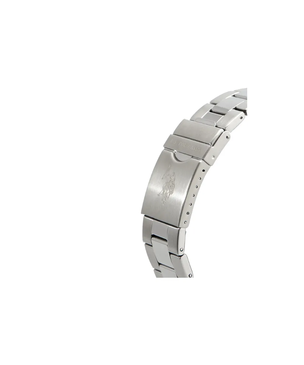 US POLO MEN ETHAN STAINLESS STEEL BAND WITH STAINLESS STEEL PERSONALIZED BUCKLE