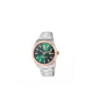 US POLO MEN ETHAN STAINLESS STEEL BAND WITH STAINLESS STEEL PERSONALIZED BUCKLE