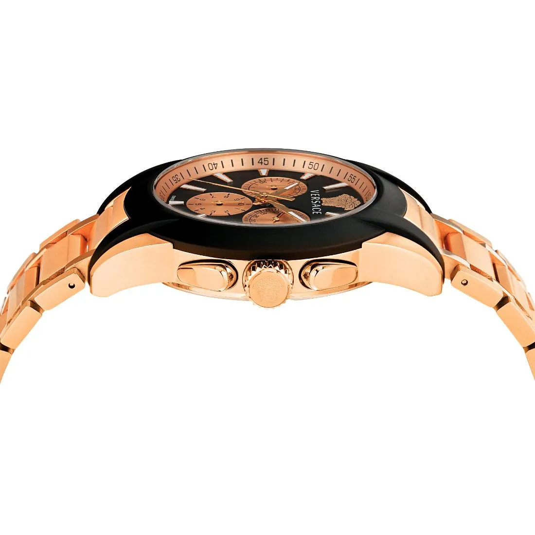 Versace Men 42 mm Size Black Round Dial Analog Watch- VEM800318