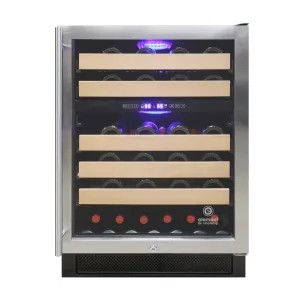 Vinotemp Connoisseur Series 46 Dual-Zone Wine Cooler, 46 Bottle Capacity