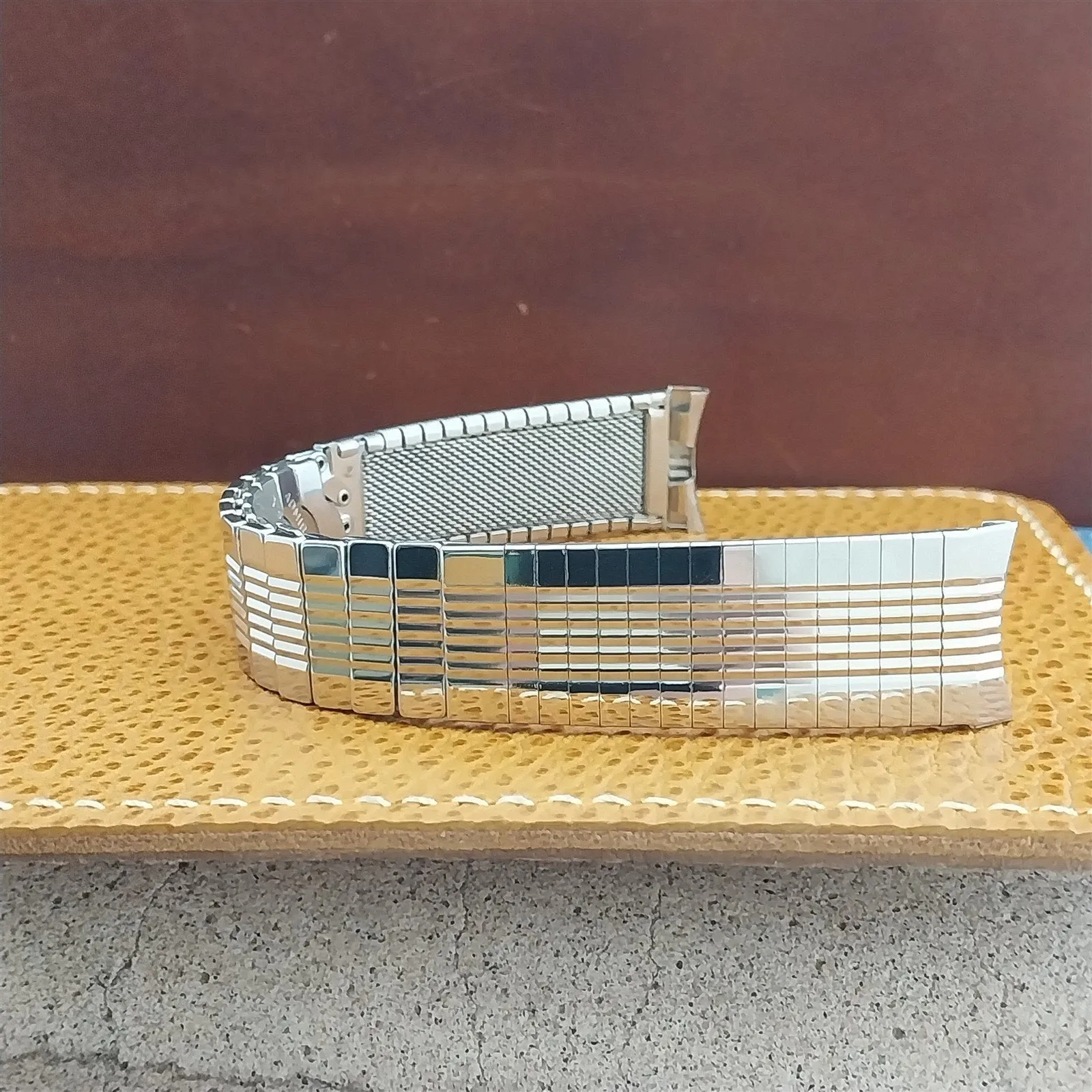 Vintage 17.2mm Classic Stainless Steel Admiral USA Unused 1960s nos Watch Band
