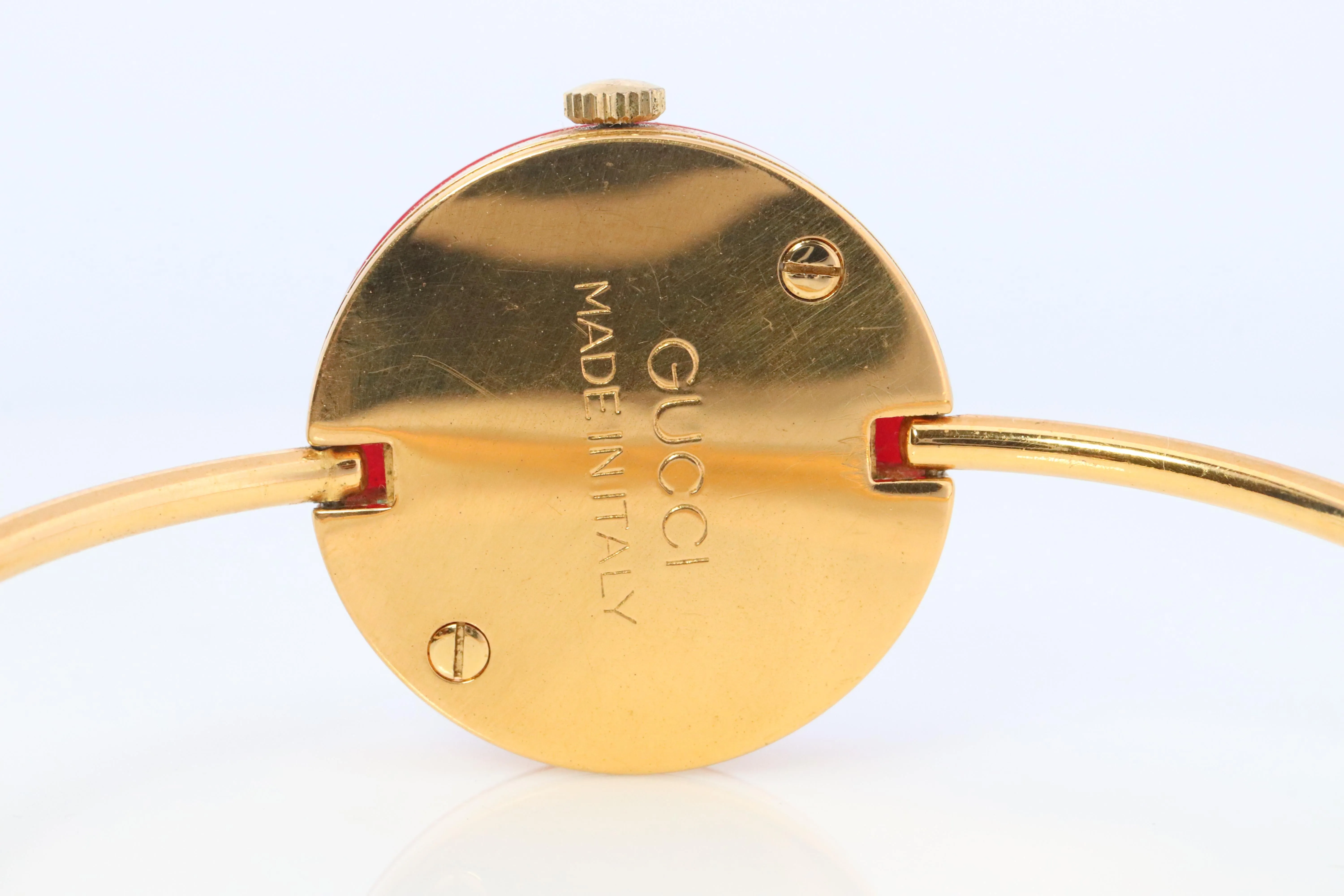 Vintage GUCCI Quartz Watch. RARE Made in Italy Gucci Ladies Bangle Bezel watch