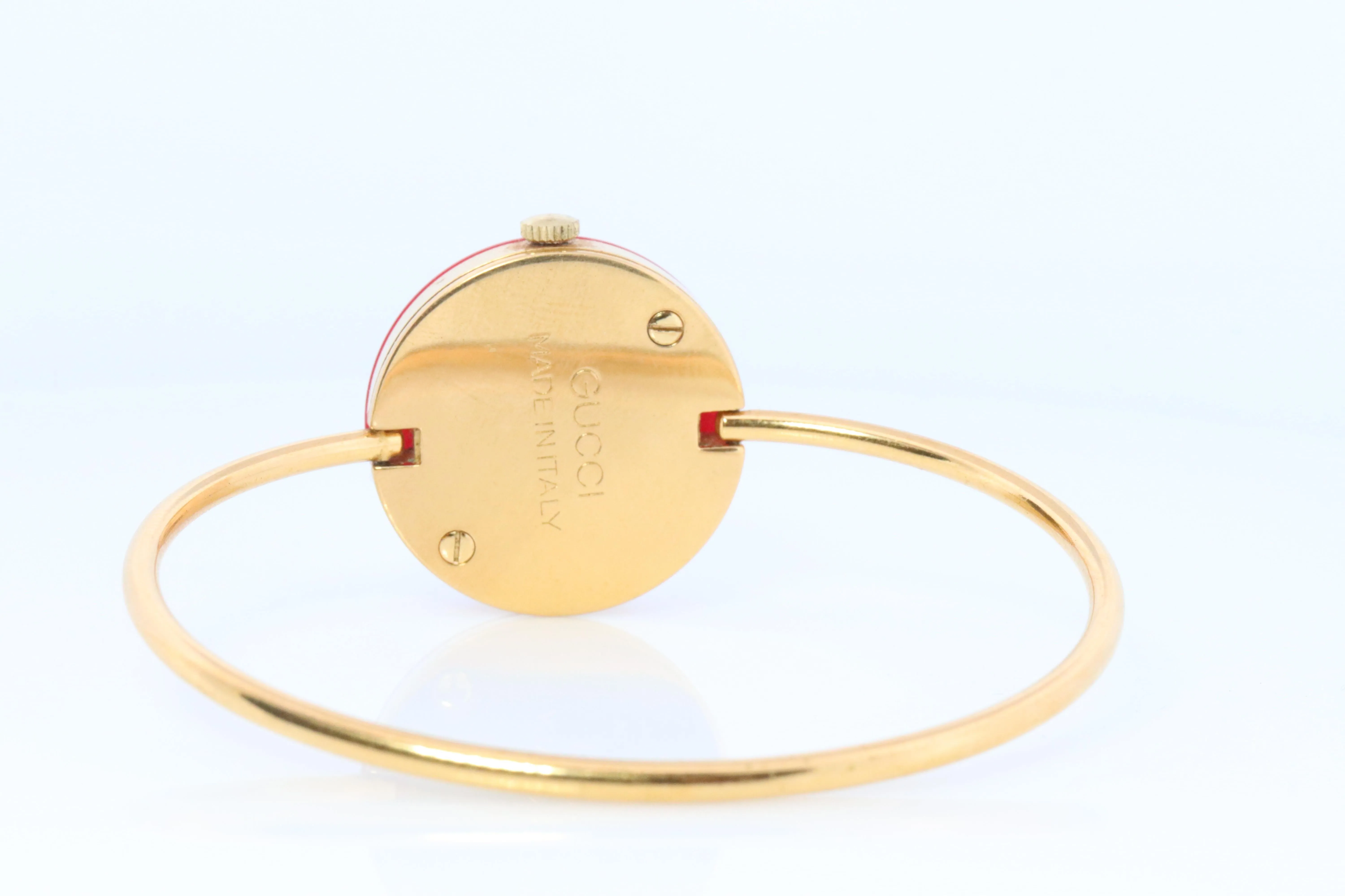 Vintage GUCCI Quartz Watch. RARE Made in Italy Gucci Ladies Bangle Bezel watch