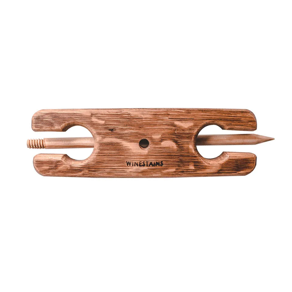 Winestains Double Beach Stake  -Travel Friendly 2 wine glass holder