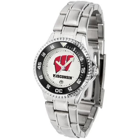 Wisconsin Badgers Ladies Competitor Steel Band Watch