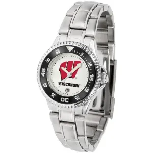 Wisconsin Badgers Ladies Competitor Steel Band Watch
