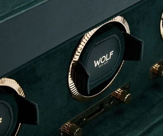 WOLF British Racing Green Triple Watch Winder